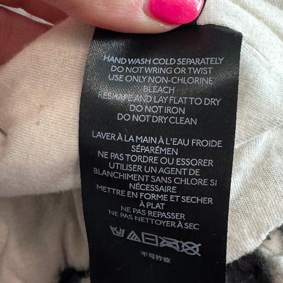 Urban Outfitters Olivia Print Sherpa Black White Butterfly Funky Size Small - Picture 6 of 13